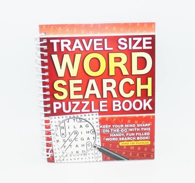 A5 spiraalgebonden woordzoeker puzzelboek voor volwassenen – Meer dan 200 hersenkrakers voor mentale oefeningen en ontspanning