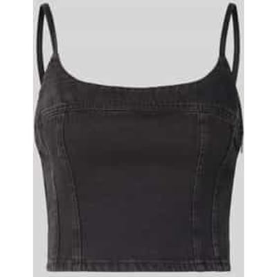 Levi's Jadine Denim Cami Tank Top Maat: M | Mouwloze Tops Outlet | Dames | Zwart