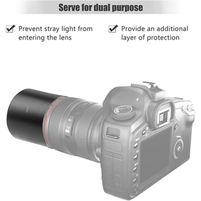 95mm Metalen Lenskap 78mm x 95mm Schroef Aluminiumlegering voor Camera Lens met 95mm Filterdraad Compatibel met Canon zwart