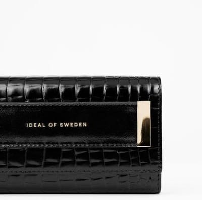iDeal of Sweden Studio Clutch voor iPhone 11 Pro/XS/X Neo Noir Croco