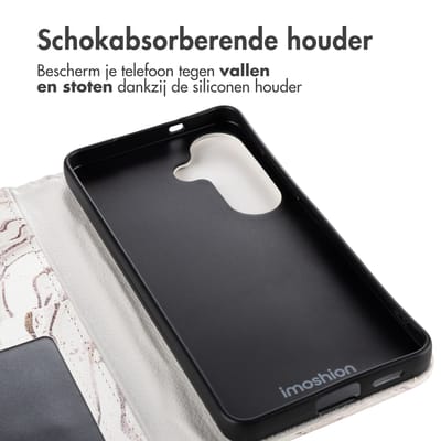 imoshion Hoesje - Geschikt voor Samsung Galaxy S26 - Design Bookcase smartphone - Sandy Marble