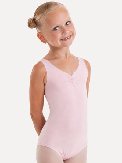 Dancer Dancewear® Balletpakje meisje - "Classic" - Roze balletpak kind - Maat 98 - 4 jaar