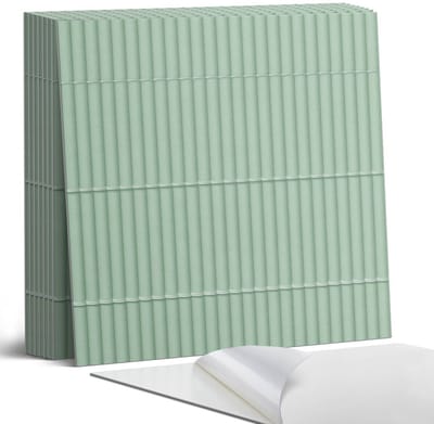 Coloray Plaktegels - Patroon van rechte pijpen in de lay-out Portugese Tegels - 30 cm x 30 cm - Groente Plaktegels - 9 stuks - Vierkant PVC Tegels - Plaktegels Keuken - Zelfklevende Vloertegels - Vinyl Tegels Zelfklevend - Zelfklevende Tegels