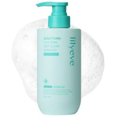 Shampoing Rafraîchissant Lilyeve Scalp Turn Cica PDRN pour Cuir Chevelu Gras & Soin Chute de Cheveux 500g