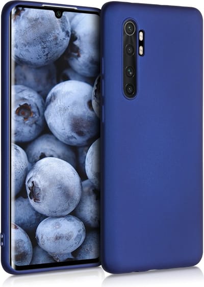 kwmobile telefoonhoesje geschikt voor Xiaomi Mi Note 10 Lite - Hoesje voor smartphone - Back cover in metallic blauw