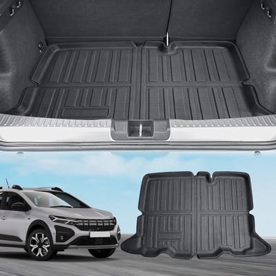 All-Weather Kofferbakmat voor Dacia Sandero 3/Stepway 3 (2021-2025) - Duurzaam TPE Rubber, 3D Scan, Waterdicht en Antislip Kofferbakbescherming