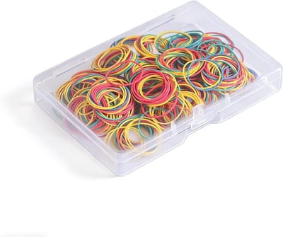 Kleurige Rubber Bands 150 stuks - Natuurlijke, Dikke en Gemengde Formaten van 38mm voor Thuis, Kantoor en Bankwerk