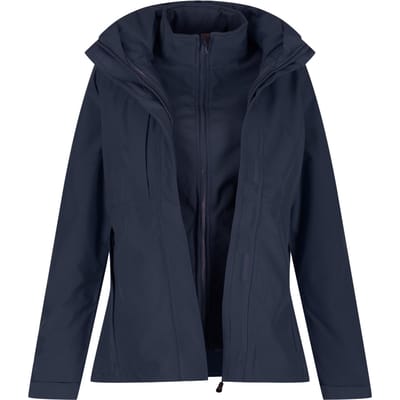 Regatta Professionele vrouwen/dames Kingsley 3-in-1 Waterdicht jasje (Marine)