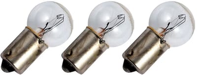 Signaallamp Ba9s 12V 2W - 166 mAh - 3 stuks - G15 Gloeilamp Ø15mm - 29mm - 2500K - Dimbaar