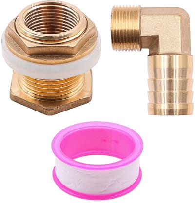 Dailygoods- Waterpijpfitting Messing 3/4 Inch Binnendraad - 1 Inch Buitendraad - Slangmondstuk 25 mm - Waterreservoirs - Irrigatiesystemen - Roest- en Corrosiebestendig - Fitting