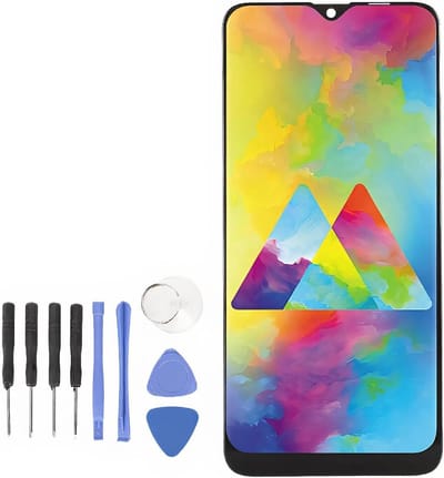 6.3" LCD Scherm Vervanging voor M20, Digitizer Touch Screen met Reparatietools, Geschikt voor SM M205F M205FN M205G M205M M205N, Multicolour, Hoogwaardige Kwaliteit, Eenvoudige Installatie, Duurzaam