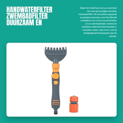 Dailygoods- Handwaterfilter met instelbare waterintensiteit - Vuilverwijderaar - Filterkwast - Zwembadreiniger - Geschikt voor spa/whirlpool - Eenvoudig te bedienen - Zwembadfilter