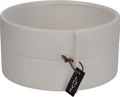 KADAX Keramische plantenpot, 2 kleuren, bloempot, keramische bloempot, bloembak, plantenbak voor drakenbomen, viooltjes, viooltjes (grijs, 18 x 9 cm)