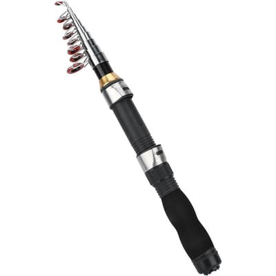 Petite Canne à Pêche en Mer Portable Canne Courte Canne à Pêche sur Glace Mini Outils de Pêche en Mer 28049‑100 1.9M