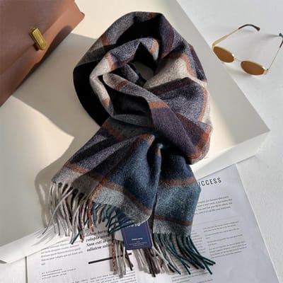 Wollen Winter Sjaal Voor Vrouwen Lange Warme Kasjmier Sjaals Hijab Effen Dames Sjaal Wikkel Vrouwelijke Pashmina Bandana Hoofddoeken One Size black
