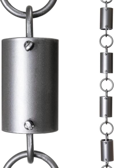 Regenketting Cilinder - Goot Vervanging - Tuin Decoratie - Heavy Duty Aluminium - 259 cm Lengte - Tinnen