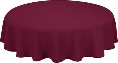Treb Horecalinnen Tafelkleed Rond Maroon 132cm Ø - Treb SP