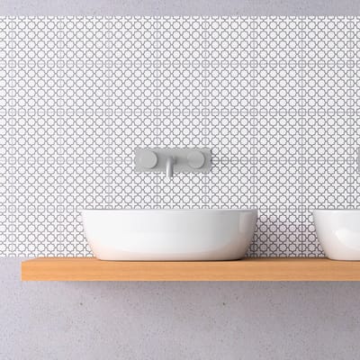 Zelfklevende tegelmuurstickers voor keuken en badkamer - 30 Oosterse Alexandrië tegelstickers - 30 stickers 20x20cm