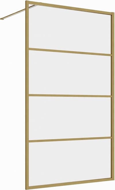 120x200 inloopdouche serie Rafaella mat goud