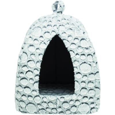 Trixie - Kattenmand - Iglo Mila - Pluche Wit/Grijs - 32X32X42 cm