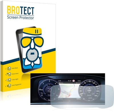 BROTECT - Screenprotector voor Volkswagen Golf 7 Facelift (2016-2019) Active Info Display 12.3" - Folie Beschermfolie Beschermglas matte