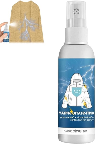 Antistatische Spray 100ml voor Kleding, Textiel, Meubels en Auto - Vermindert Statische Lading en Verbetert Comfort