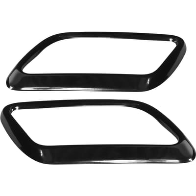 2 STUKS Staart Uitlaatpijp Cover Zwart Roestvrij Staal Vervanging voor Range Rover Velar 2018-2019 black