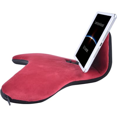 Tabletpillow standaard voor telefoon kussen schootstandaard zacht polssteunkussen multi-hoek zacht kussen schootstandaard claret