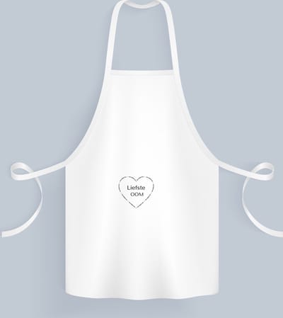 Akyol - liefste oom Keukenschort - Oom - de liefste oom - verjaardag - cadeautje voor oom - oom artikelen - kado - geschenk - 82 bij 71 cm