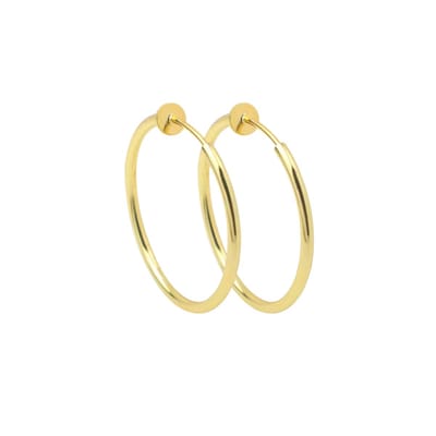 Clip Oorringen- 4 cm- Goudkleurig- geen gaatje- Charme Bijoux