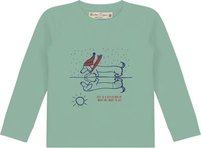 Lange mouwen T-Shirt met 'Reflection Dachshund' print