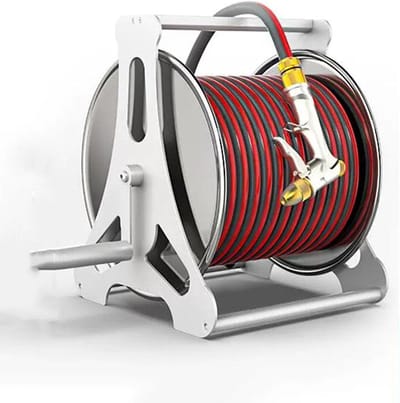 Tuinslanghaspel Kar - Slang Organizer - Buiten Water Geven - Draagbaar Ontwerp - 10 Meter - Rood