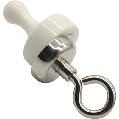 Magnetische Drukspeld Set Koelkastmagneten Multifunctioneel voor Buiten Tent Kamperen Keuken Wit wit