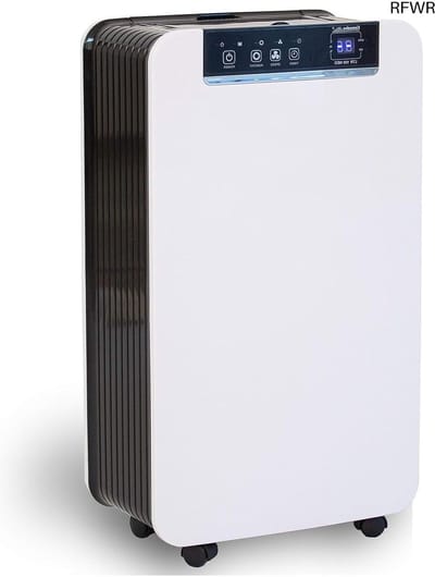 RFWR® Elektrische Luchtontvochtiger tot 12 Liter per Dag voor Ruimtes tot 50 m²