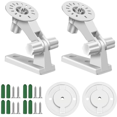 Camera Houder - Muurbevestiging Camera - Veilige Bevestiging - 180 Graden Verstelbaar - 2 Stuks - Wit