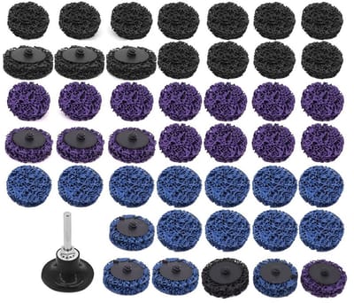 Set van 46 Schuurdiscs van 50 mm, Ideaal voor Schuren, Polijsten en Afwerken van Diverse Materialen