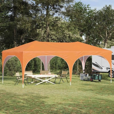 vidaXL - Pop-up - Feesttent - 575 - x - 288 - x - 245 - cm - Oranje - Oxford - Stof