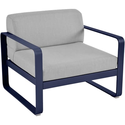 Fermob BELLEVIE fauteuil - 92 abyssblauw - 79 Flanelgrijs