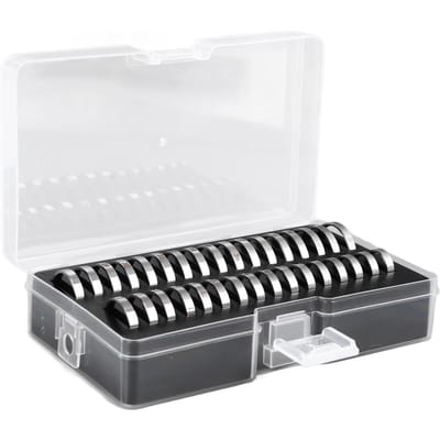 Bagueur Outil de Mesure Portable Exquis Polissage Acier Inoxydable Jauges Bagues Doigt Kit Outil Bagueur avec white