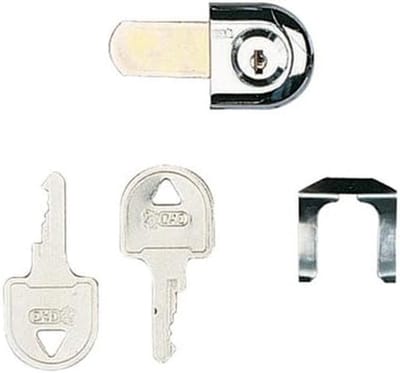 Cilinder voor brievenbus - Brievenbus slot - Toegangsbeheer - Met 2 sleutels - 12 mm - Zilver