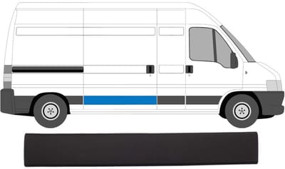 Zijlijst sierlijst voor Peugeot Boxer 2002-2006 / Links = Rechts (symmetrisch)