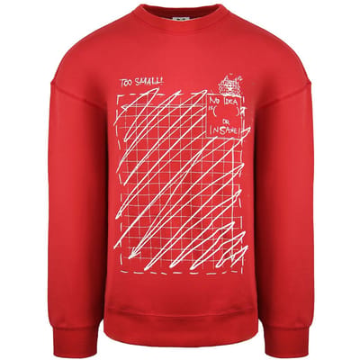 Puma x Michael Lau Lange Mouw Crew Neck Rood Heren Grafisch Sweatshirt 530351 22