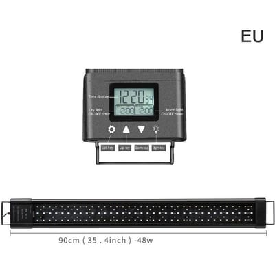 Aquarium LED Verlichting Professioneel Hoge Helderheid Kleurrijk Energiebesparend Vis Verlichting met Controller gray