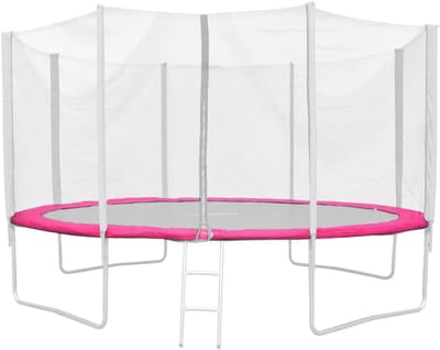 Trampoline randafdekking - Veiligheidspad - Trampoline veiligheid - Eenvoudig aan te brengen - 366 cm - Roze