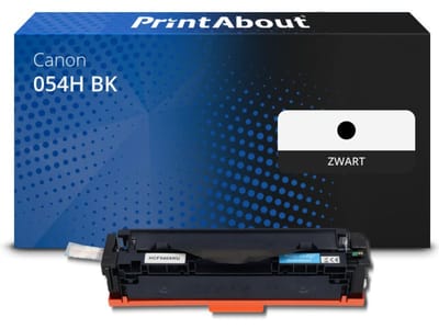 PrintAbout huismerk Toner 054H BK Zwart Hoge capaciteit Geschikt voor Canon
