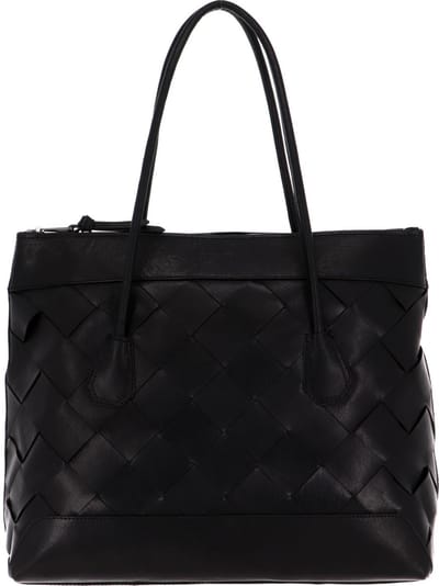 SADDLER Schoudertas Laptoptas met laptopvak Ystad Shoulder Bag Black Zwart
