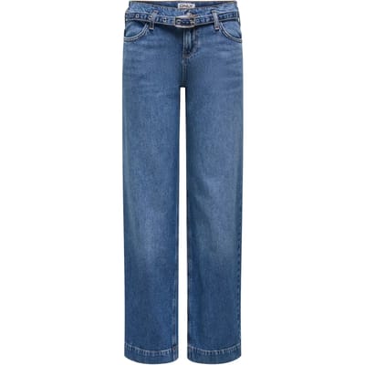 ONLY - ONLBRENDA LOW WIDE BELT DNM CRO670 - Meisjes - Jeans