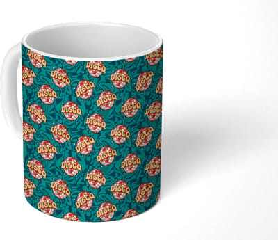 Mok - Koffiemok - Retro - Disco - Swingend - Groen - Multi - Mokken - 350 ML - Beker - Koffiemokken - Theemok