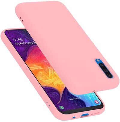 Cadorabo Hoesje geschikt voor Samsung Galaxy A50 4G / A50s / A30s in LIQUID ROZE - Beschermhoes gemaakt van flexibel TPU silicone Case Cover