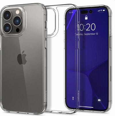 Geschikt voor Spigen Air Skin Hybrid Apple iPhone 14 Pro Hoesje - Transparant